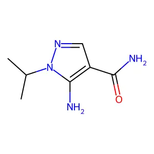 5-amino-1-(propan-2-yl)-1H-pyrazole-4-carboxamide structure