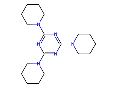 2,4,6-Tri(piperidin-1-yl)-1,3,5-triazine structure