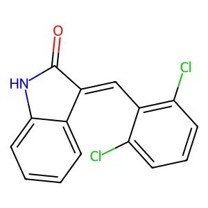2H-Indol-2-one, 3-[(2,6-dichlorophenyl)methylene]-1,3-dihydro- structure