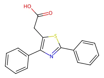 2-(2,4-Diphenyl-1,3-thiazol-5-yl)acetic acid structure