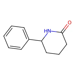 2-Piperidinone, 6-phenyl-, (6R)- structure