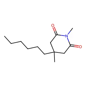 N,3-二甲基-3-己基戊二酰亚胺 structure