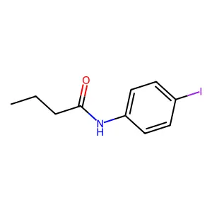 N-(4-iodophenyl)butanamide structure