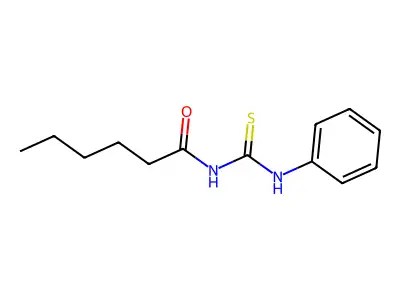 Hexanamide, N-[(phenylamino)thioxomethyl]- structure