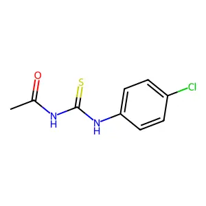 3-Acetyl-1-(4-chlorophenyl)thiourea structure