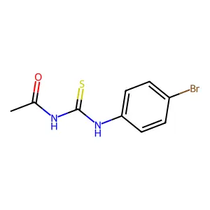 N-[(4-bromophenyl)carbamothioyl]acetamide structure