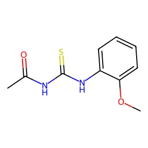 N-acetyl-N'-(2-methoxyphenyl)thiourea structure