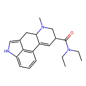 异麦角酸二乙酰胺 structure