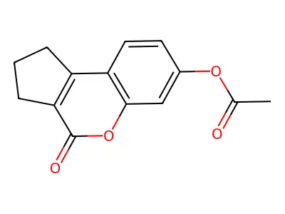 4-Oxo-1,2,3,4-tetrahydrocyclopenta[c]chromen-7-yl acetate structure