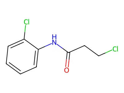 3-chloro-N-(2-chlorophenyl)propanamide structure