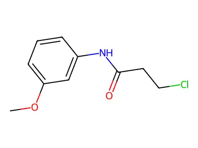 3-chloro-N-(3-methoxyphenyl)propanamide structure