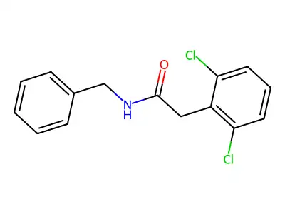 2,6-Dichloro-N-(phenylmethyl)benzeneacetamide structure