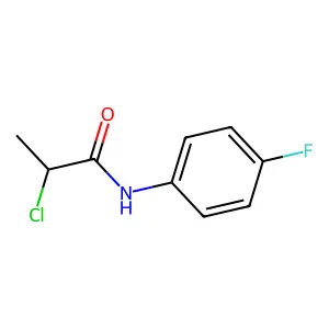 2-chloro-N-(4-fluorophenyl)propanamide structure