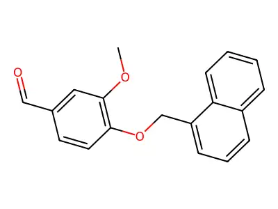 3-Methoxy-4-(naphthalen-1-ylmethoxy)benzaldehyde structure