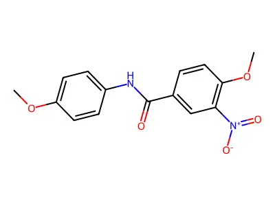 4-methoxy-N-(4-methoxyphenyl)-3-nitrobenzamide structure