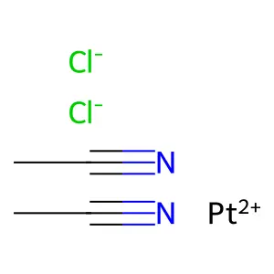 双(乙腈)二氯铂 structure