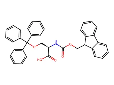 Fmoc-O-trityl-L-serine structure