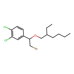 Ether, alpha-(bromomethyl)-3,4-dichlorobenzyl 2-ethylhexyl structure