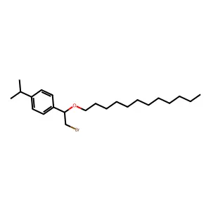 Ether, alpha-(bromomethyl)-p-isopropylbenzyl dodecyl structure