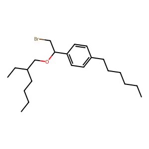 Ether, alpha-(bromomethyl)-p-hexylbenzyl 2-ethylhexyl structure