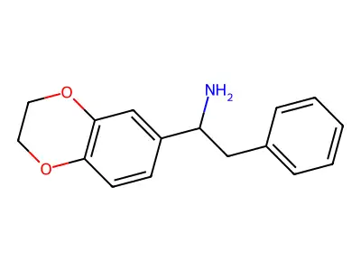 1-(2,3-Dihydro-benzo[1,4]dioxin-6-yl)-2-phenyl-ethylamine structure