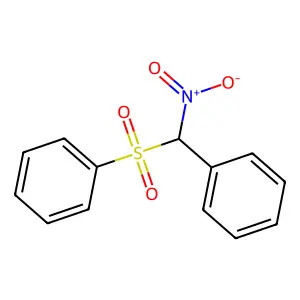 Alpha-nitrobenzyl phenyl sulfone structure