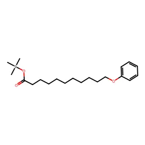 Trimethylsilyl 11-phenoxyundecanoate structure