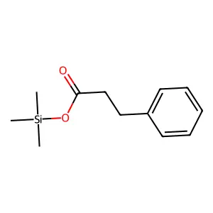 Hydrocinnamic acid, trimethylsilyl ester structure
