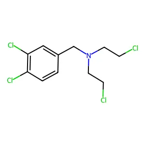 (3,4-二氯苄基)-双(2-氯乙基)胺 structure