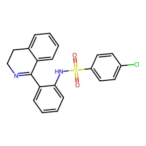 4-chloro-N-[2-(3,4-dihydroisoquinolin-1-yl)phenyl]benzenesulfonamide structure