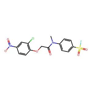 4-{[(2-Chloro-4-nitrophenoxy)acetyl](methyl)amino}benzene-1-sulfonyl fluoride structure
