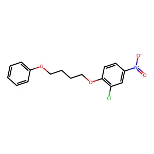 2-Chloro-4-nitro-1-(4-phenoxybutoxy)benzene structure