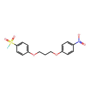 4-[3-(4-Nitrophenoxy)propoxy]benzenesulfonyl fluoride structure