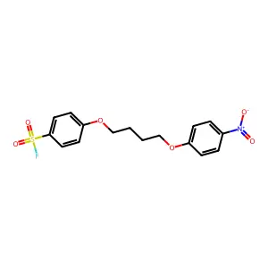 4-(4-(4-Nitrophenoxy)butoxy)benzene-1-sulfonyl fluoride structure