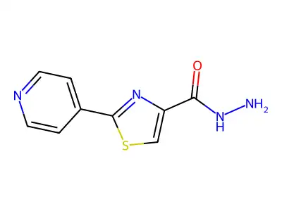 2-Pyridin-4-yl-1,3-thiazole-4-carbohydrazide structure