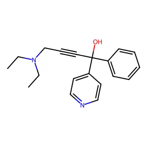 4-(Diethylamino)-1-phenyl-1-(pyridin-4-yl)but-2-yn-1-ol structure