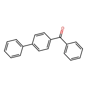 4-Benzoylbiphenyl structure