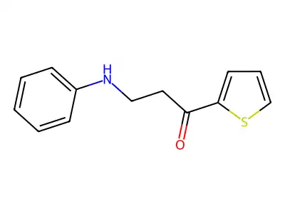 3-(Phenylamino)-1-(2-thienyl)-1-propanone structure