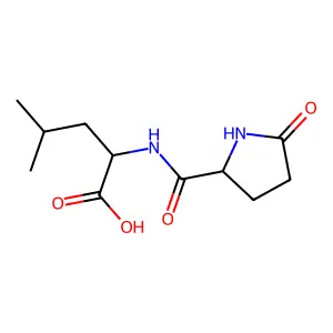 Pyroglutamylleucine structure