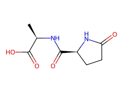2-[(5-Oxopyrrolidine-2-carbonyl)amino]propanoic acid structure
