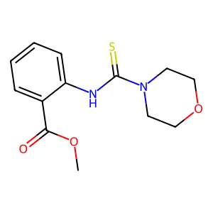 Methyl 2-((4-morpholinylthioxomethyl)amino)benzoate structure