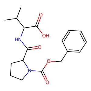 Z-Pro-val-OH structure