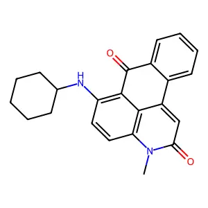 6-(cyclohexylamino)-3-methyl-3H-dibenz[f,ij]isoquinoline-2,7-dione structure