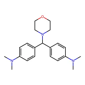Benzenamine, 4,4'-(4-morpholinylmethylene)bis[N,N-dimethyl- structure