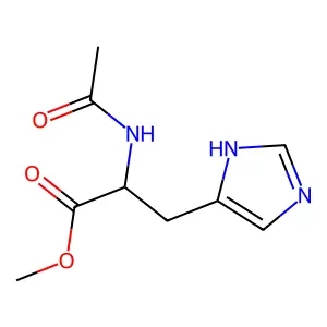 N-Acetylhistidine, methyl ester structure