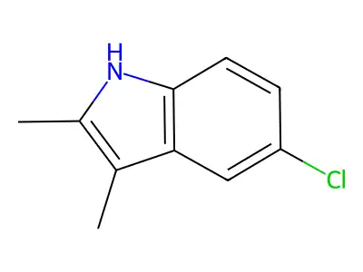 5-chloro-2,3-dimethyl-1H-indole structure