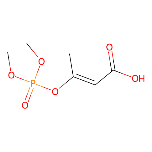 cis-Crotonic acid, 3-hydroxy-, dimethyl phosphate structure