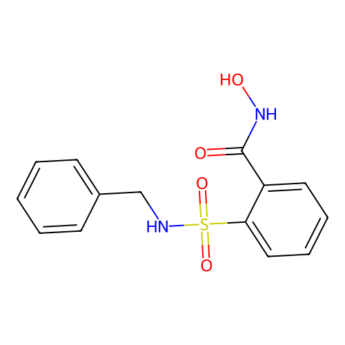 2-(N-benzylsulfamoyl)-N-hydroxybenzamide structure