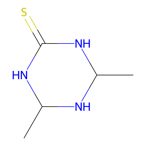 4,6-Dimethyl-1,3,5-triazinane-2-thione structure
