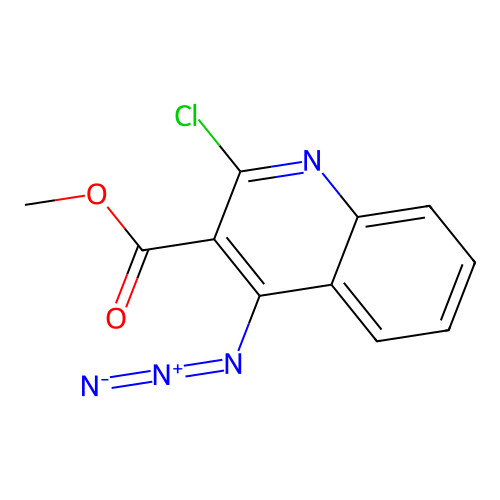 Methyl 4-azido-2-chloroquinoline-3-carboxylate structure
